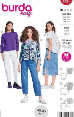 Burda Schnittmuster 5831 Damen Shirt