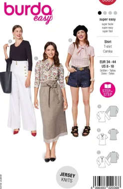 Burda Schnittmuster 5689 Damen Shirt