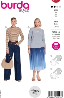 Burda Schnittmuster 5717 Damen Shirt