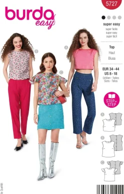 Burda Schnittmuster 5727 Damen Top