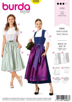 Burda Schnittmuster 6268 Dirndl