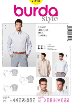 Burda Schnittmuster 7045 Hemd