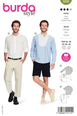Burda Schnittmuster 5895 Herren Hemd
