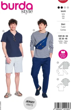 Burda Schnittmuster 5641 Herren Shirt