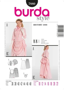 Burda Schnittmuster 7880 History 1888