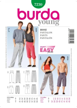 Burda Schnittmuster 7230 Hose