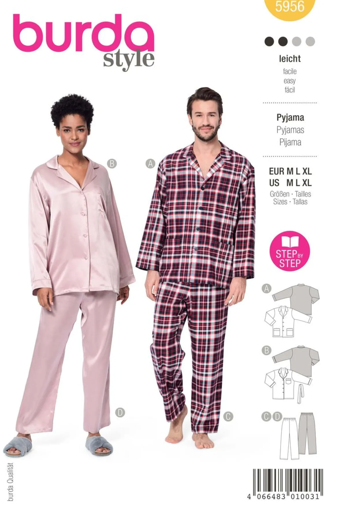 Burda Schnittmuster 5956 Hose Pyjama