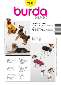 Burda Schnittmuster 7752 Hundemantel