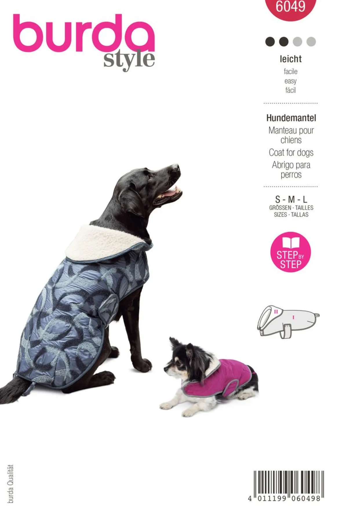Burda Schnittmuster 6049 Hundemantel