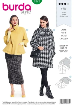 Burda Schnittmuster 6372 Jacke
