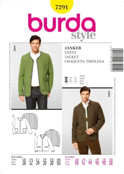 Burda Schnittmuster 7291 Janker
