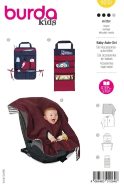 Burda Schnittmuster 9233 Kinder Baby-Auto-Set