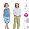 Burda Schnittmuster 9224 Kinder Hose Shorts