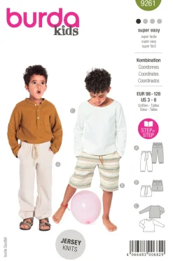 Burda Schnittmuster 9261 Kinder Kombination