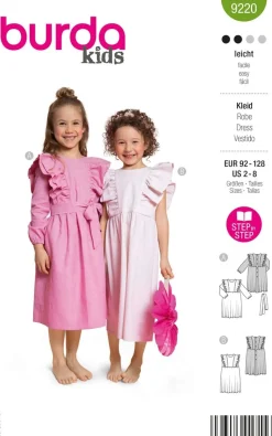 Burda Schnittmuster 9220 Kinder Kleid
