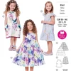 Burda Schnittmuster 9197 Kinder Kleid