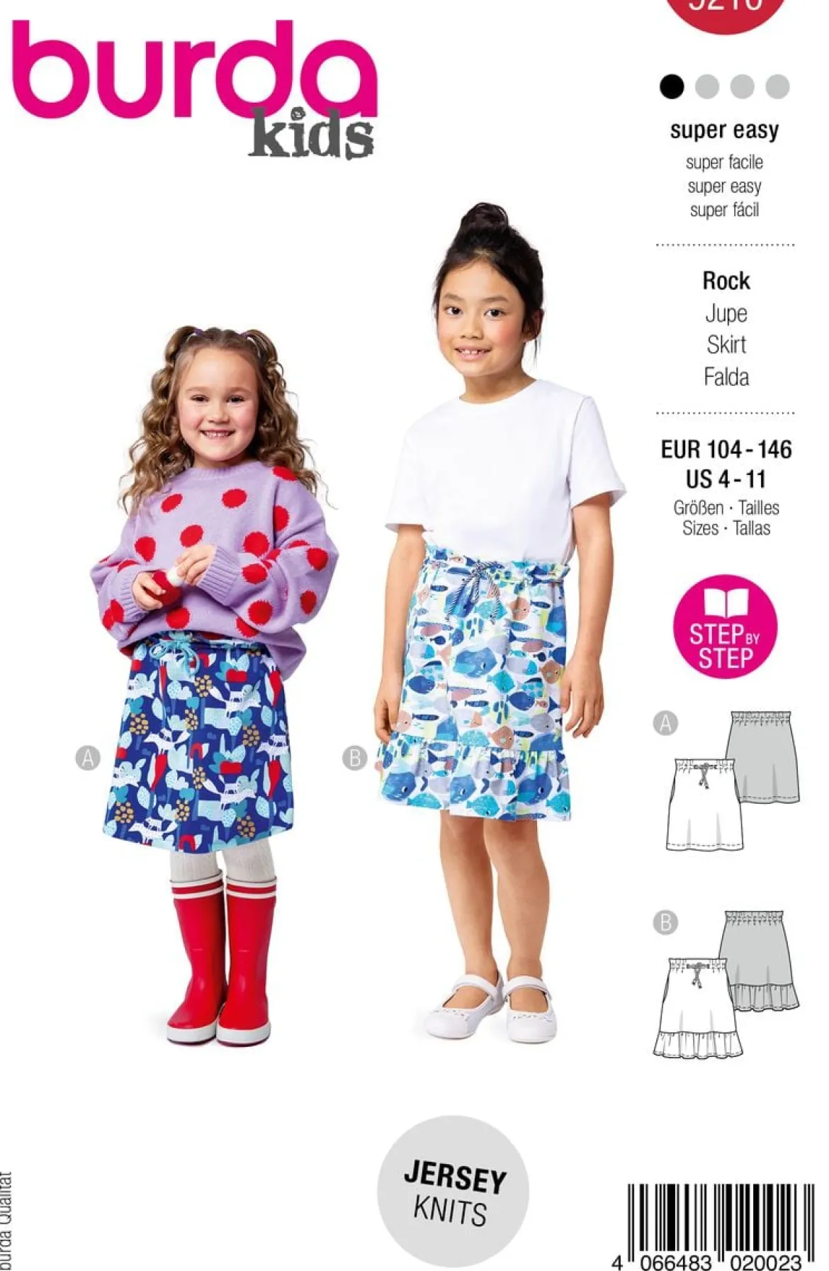 Burda Schnittmuster 9210 Kinder Rock