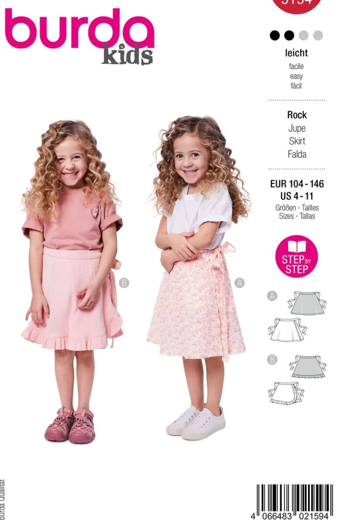 Burda Schnittmuster 9194 Kinder Rock