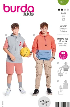 Burda Schnittmuster 9213 Kinder Sweater