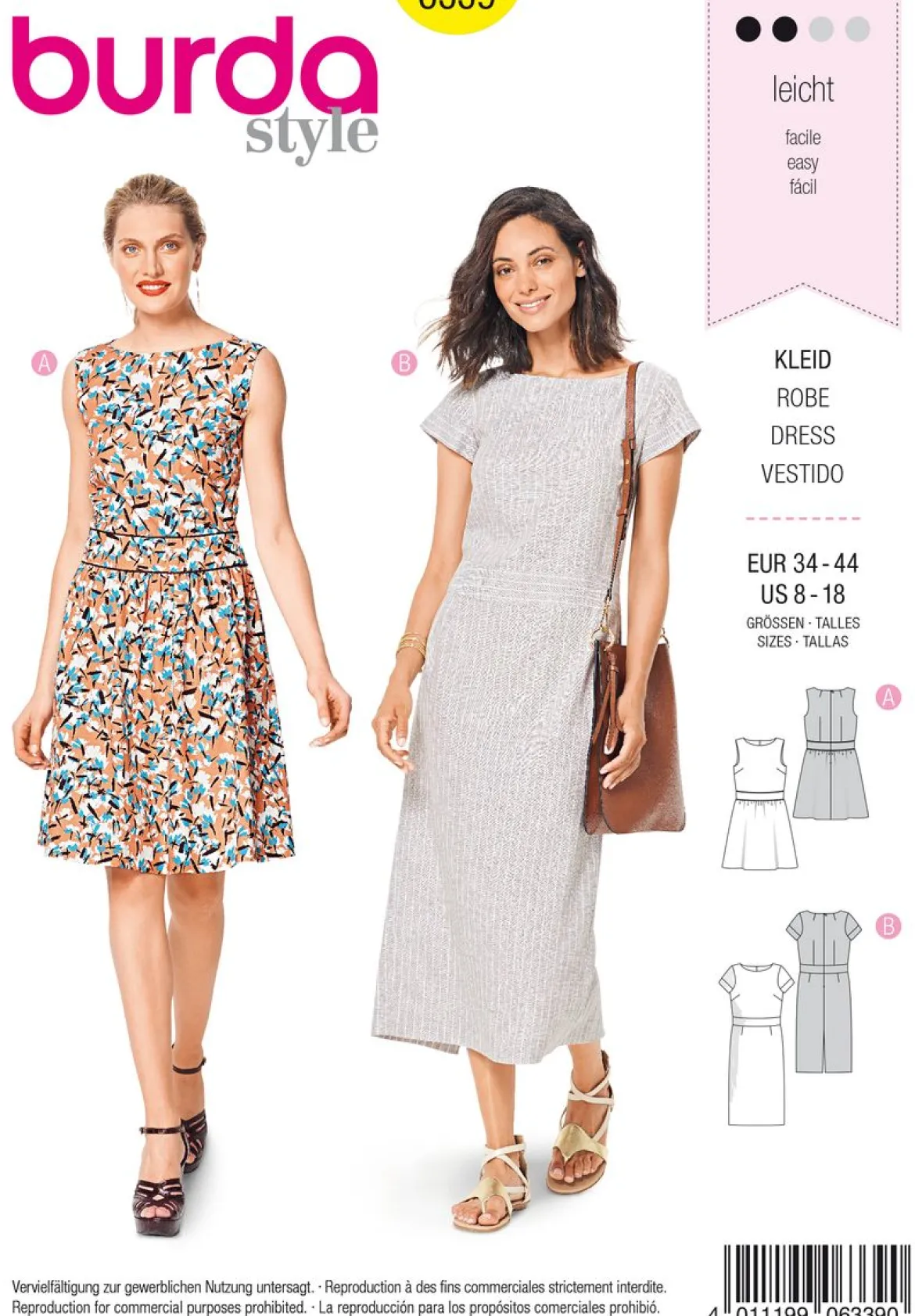 Burda Schnittmuster 6339 Kleid