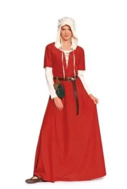 Burda Schnittmuster 7468 Kleid Haube Mittelalter