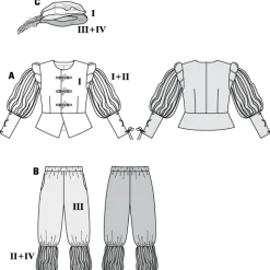Burda Schnittmuster 7467 Landsknecht