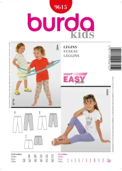 Burda Schnittmuster 9615 Leggins