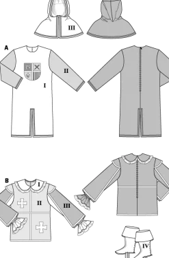 Burda Schnittmuster 7976 Musketier Knappe