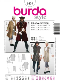 Burda Schnittmuster 2459 Pirat, Casanova