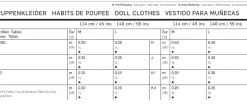 Burda Schnittmuster 7753 Puppenkleider