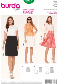 Burda Schnittmuster 6937 Rock