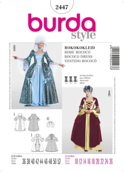 Burda Schnittmuster 2447 Rokoko