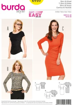 BurdaSchnittmuster6910Shirt & Kleid