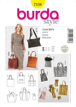 Burda Schnittmuster 7158 Taschen