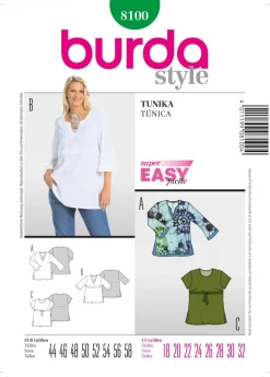 Burda Schnittmuster 8100 Tunika