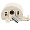 Campingwagen Miniatur aus Holz 18x8x11cm von Creativ Company