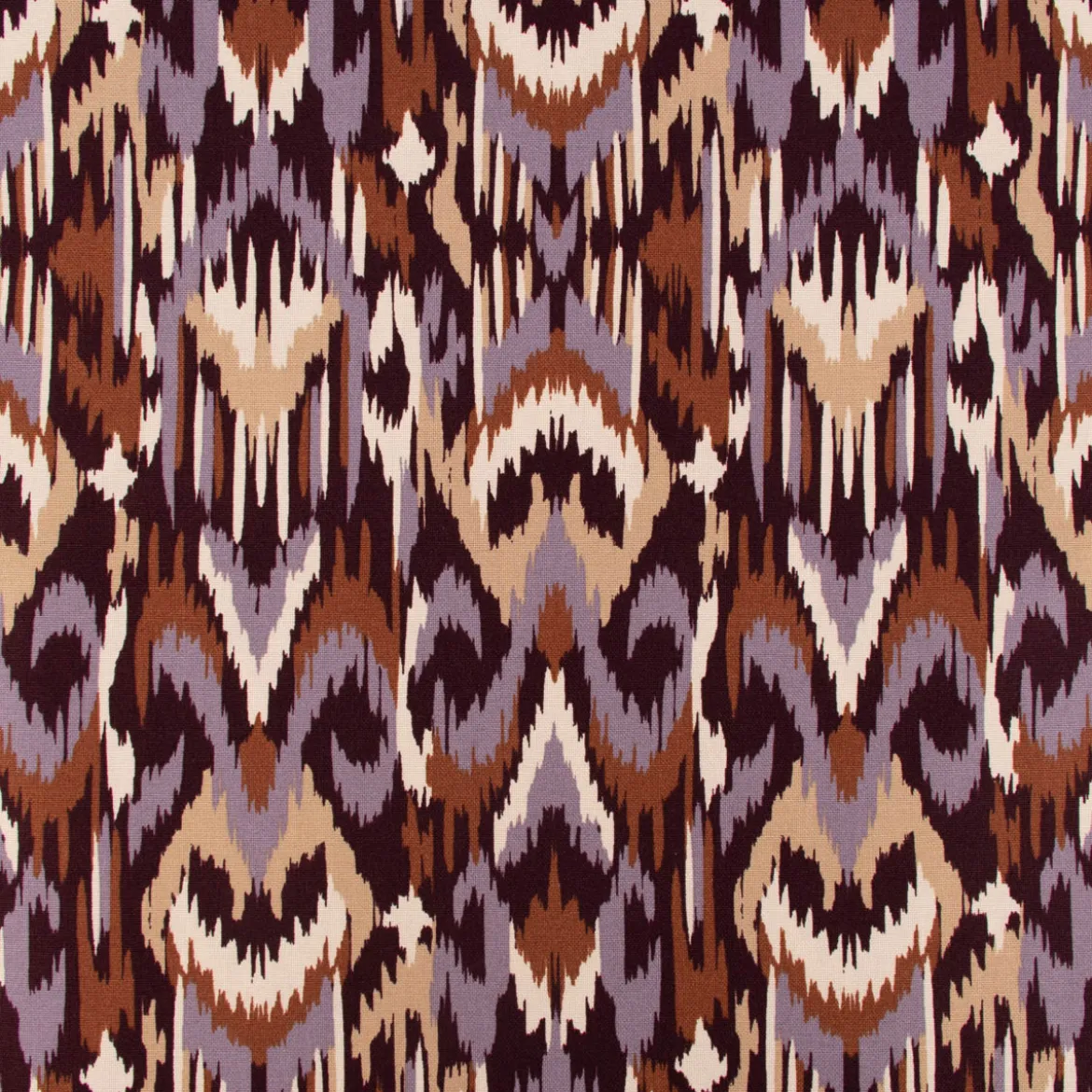 Canvas Baumwollstoff Abstrakt Grafik aubergine terracotta beige 1,35m Breite