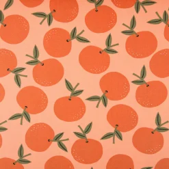 Canvas Baumwollstoff Orangen orange 138cm Stoffbreite
