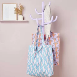 Canvas-Shopper Baumwolltasche Myzel Rosa 38x40cm von Rico Design