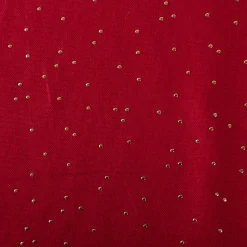 Canvas Stoff Dekostoff Baumwolle Pimiz Goldpunkte rot 1,45m Breite