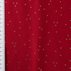 Canvas Stoff Dekostoff Baumwolle Pimiz Goldpunkte rot 1,45m Breite