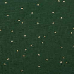 Canvas Stoff Dekostoff Baumwolle Pimiz Goldpunkte dunkelgrün 1,45m Breite