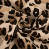 Canvas Stoff mit 70% Baumwolle Leinenlook Leo ecru schwarz braun 1,48m Breite