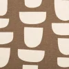 Canvas Stoff mit 70% Baumwolle Leinenlook abstrakt braun natur 1,48m Breite
