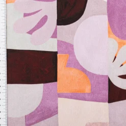 Canvas Stoff Nerida Hansen Abstract Lilac lila orange 1,40m Breite