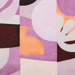 Canvas Stoff Nerida Hansen Abstract Lilac lila orange 1,40m Breite