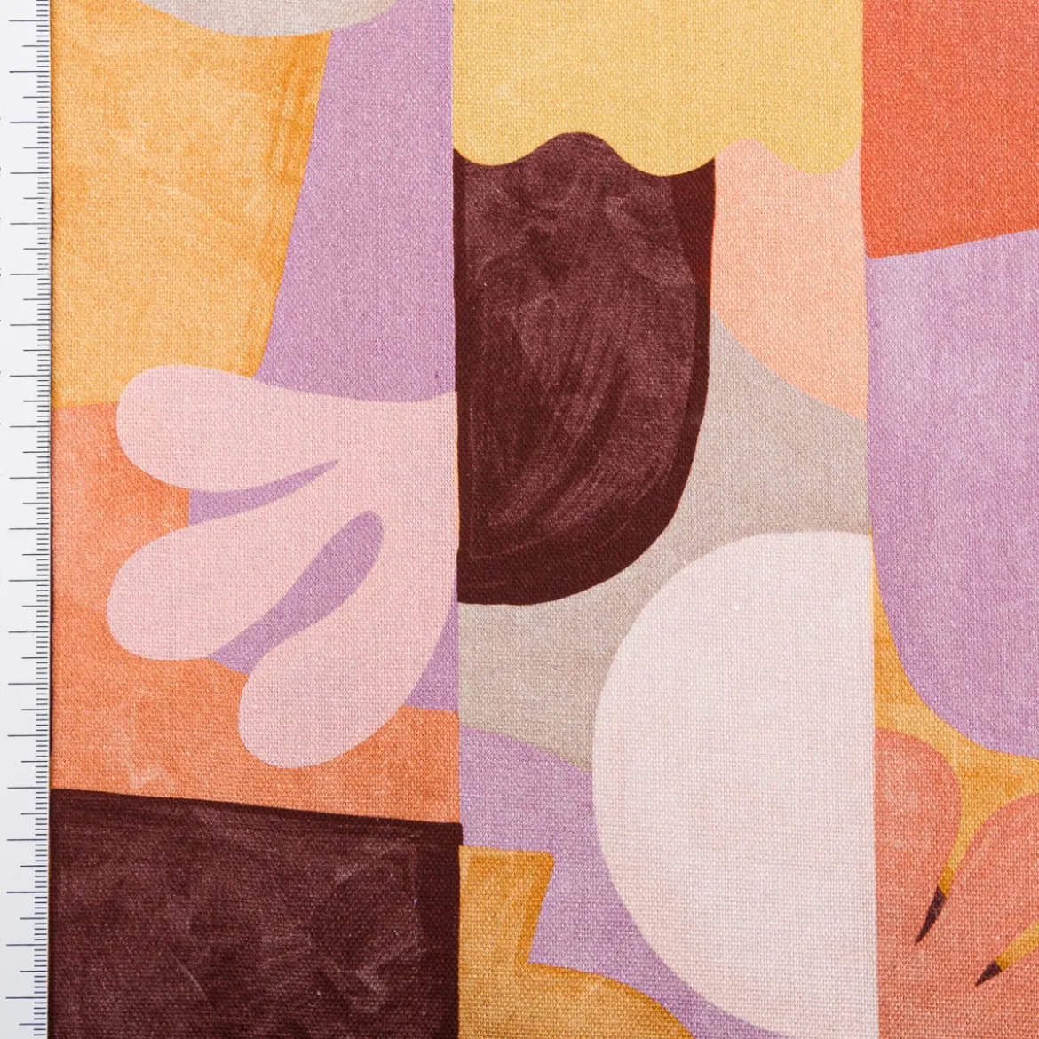Canvas Stoff Nerida Hansen Abstract Tiffany terracotta flieder 1.4m Breite