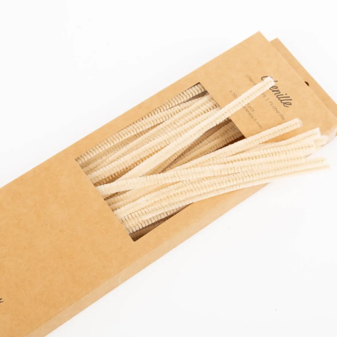 Chenilledraht Pfeifenreiniger 50 Stück Beige 30 cm x 6 mm von Creativ Company