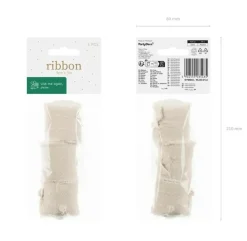 Chiffonband hellbeige 4x500cm im 3er Pack