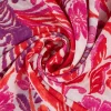 Chiffon Blumen Papagei pink rot lila 1,49m Breite
